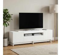VidaXL LED TV Cabinet EDE 153 X 35 X 43 Cm White Engineered Wood