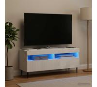 VidaXL LED TV Cabinet HAARLEM 100 X 35 X 43 Cm White Engineered Wood