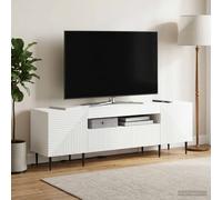 VidaXL LED TV Cabinet HAARLEM 153 X 35 X 43 Cm White Engineered Wood