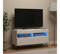 VidaXL LED TV Cabinet White Engineered Wood