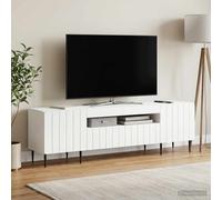 VidaXL LED TV Cabinet ZWOLLE 153 X 35 X 43 Cm White Engineered Wood