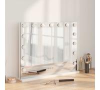 vidaXL LED Vanity Mirror White 58 x 10 x 47 cm Glass and Steel