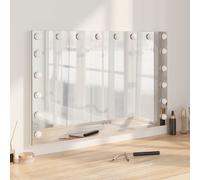 vidaXL LED White Vanity Mirror 80 x 10 x 52.5cm - Size: 52.5 x 80 x 10cm - Wilko