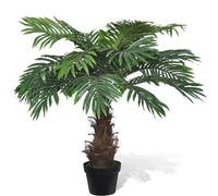 vidaXL Lifelike Artificial Cycus Palm Tree with Pot Fake Palm Tree Fake Plant
