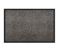 vidaXL Light Grey Doormat 60 x 40 x 1.2 cm Teddy Fabric Foyer Rectangle Modern Carpet Portable Entrance Door Mat Indoor Hallway