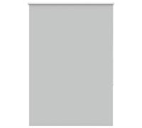 vidaxl light grey polyester blackout roller blind - 110x150 cm
