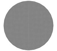 vidaXL Light Grey Pool Ground Cloth - Durable Round Polyester Geotextile Protection Mat for Swimming Pools, Diameter 224 cm