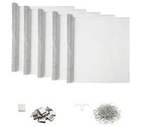 vidaXL Light Shaft Cover with Clips 5 pcs 70 x 130 cm Aluminum Silver