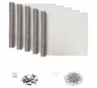 vidaXL Light Shaft Cover with Clips 5 pcs 70 x 130 cm Silver