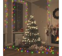 vidaXL LED Light String with 400 Multicolour LEDs, 40m Length, 8 Effects, Water, Indoor/Outdoor - Perfect for Christmas and Festive Décor