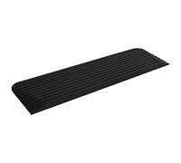'vidaXL Lightweight and Durable Rubber Threshold Ramp for Rollators, Scooters, and Wheelchairs- Black, 110x32x3.8 cm, 5-ton load-bearing capacity