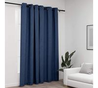 Linen-Look Blackout Curtain with Grommets Blind Drape Window Curtain vidaXL