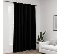 Linen-Look Blackout Curtains with Hooks Blind Drape Window Curtain vidaXL