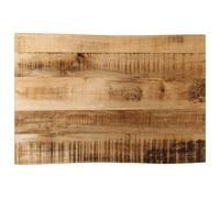 vidaXL Live Edge Solid Mango Wood Table Top Replacement - Rustic Dining/Kitchen Surface - 70 x 40 x 2.5 cm