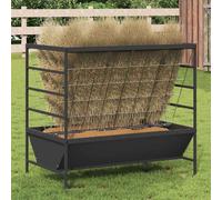vidaXL Livestock Feeder Black 100 x 60 x 90 cm Cold-Rolled Steel