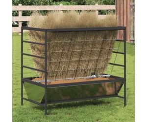 vidaXL Livestock Feeder Silver 100 x 60 x 90 cm Galvanised Steel