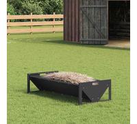 vidaXL Livestock Feeding Trough Black 108 x 50 x 28 cm