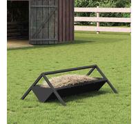 vidaXL Livestock Feeding Trough Black 111 x 76 x 38 cm