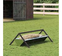 vidaXL Livestock Feeding Trough Silver 111 x 76 x 38 cm
