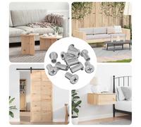 vidaXL Lock Nut 3673 pcs Silver Steel