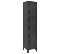 Vidaxl Locker Cabinet Anthracite 38X40X180 Cm Steel