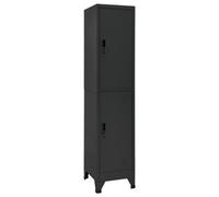 Vidaxl Locker Cabinet Anthracite 38X45X180 Cm Steel