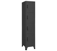 vidaXL Locker Cabinet Anthracite 38X45X180 Cm Steel, Grey