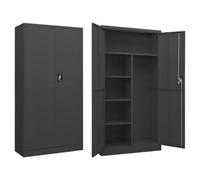 Vidaxl Locker Cabinet Anthracite 90X40X180 Cm Steel