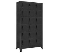 Vidaxl Locker Cabinet Anthracite 90X40X180 Cm Steel