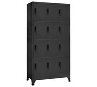 vidaXL Locker Cabinet Anthracite 90x45x180 cm Steel