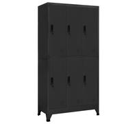 Vidaxl Locker Cabinet Anthracite 90X45X180 Cm Steel