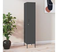 vidaXL Locker Cabinet Anthracite Steel Storage Office Home Cabinet Organiser