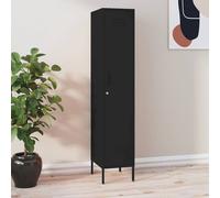 vidaXL Locker Cabinet Black 35x46x180 cm Steel