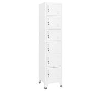 vidaXL Locker Cabinet Light Grey 40 cm Steel Storage Office Cabinet Furniture