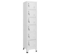 Vidaxl Locker Cabinet Light Grey 38X40X180 Cm Steel