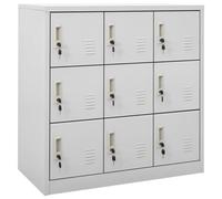 Vidaxl Locker Cabinet Light Grey 90X45X92.5 Cm Steel