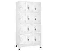 Vidaxl Locker Cabinet With 12 Compartments 90X45X180 Cm