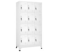 vidaXL Locker Cabinet with 12 Compartments 90x45x180 cm
