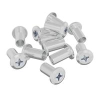 vidaXL Locking Nut 12pcs Nickel M6 x 15mm Steel Assembly Tools for Repair Projects, Steel Fasteners, Screw Connections, DIY, DIY Hardware, Fixing Equipment