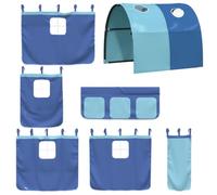 vidaXL Curtains for Loft Bed with Tunnel Blue Polyester