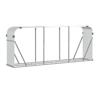 vidaXL Log Holder Silver 234x45x100 cm Galvanised Steel