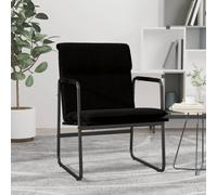 vidaXL Lounge Chair Black 55x64x80 cm Fabric