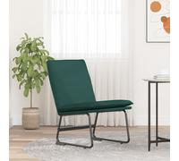 vidaXL Lounge Chair Dark Green 52x75x76 cm Fabric