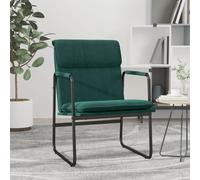 vidaXL Lounge Chair Dark Green 55x64x80 cm Fabric