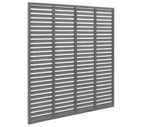 vidaXL Louver Fence WPC 180x180 cm Grey