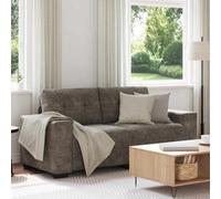 Vidaxl Loveseat Sofa With Cushion Dark Grey Artificial Leather