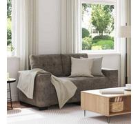Vidaxl Loveseat Sofa With Cushion Dark Grey Faux Leather