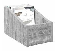 vidaXL LP Record Box 2 pcs Grey Sonoma 18 x 32 x 18 cm Engineered Wood