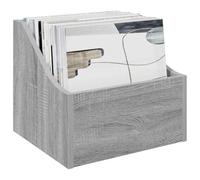 vidaXL LP Record Box 2 pcs Grey Sonoma 37 x 33 x 32 cm Engineered Wood