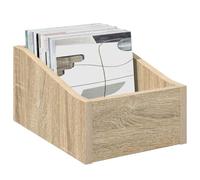 vidaXL LP Record Box 2 pcs Sonoma Oak 23 x 33 x 16 cm Engineered Wood
